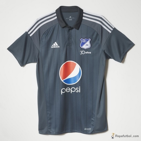 Camiseta Millonarios Replica Segunda Ropa 2016/17 Gris